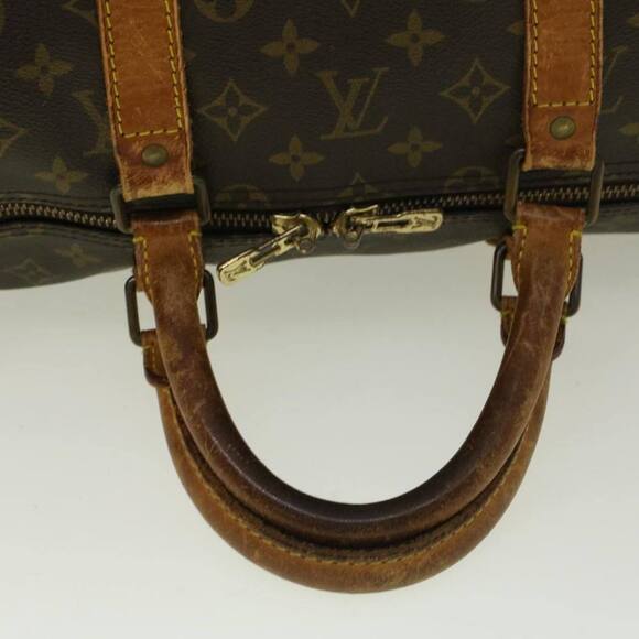 LOUIS VUITTON Monogram Keepall 55 Boston Bag M41424 LV Auth 58741 - Picture 7 of 16
